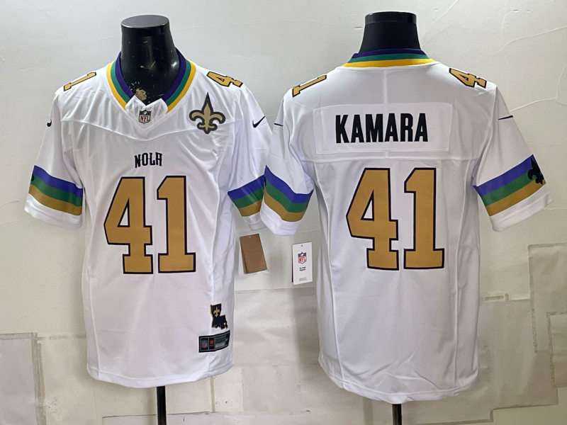 Men 2026 New Orleans Saints #41 Kamara white Limited NFL Jersey 082800221